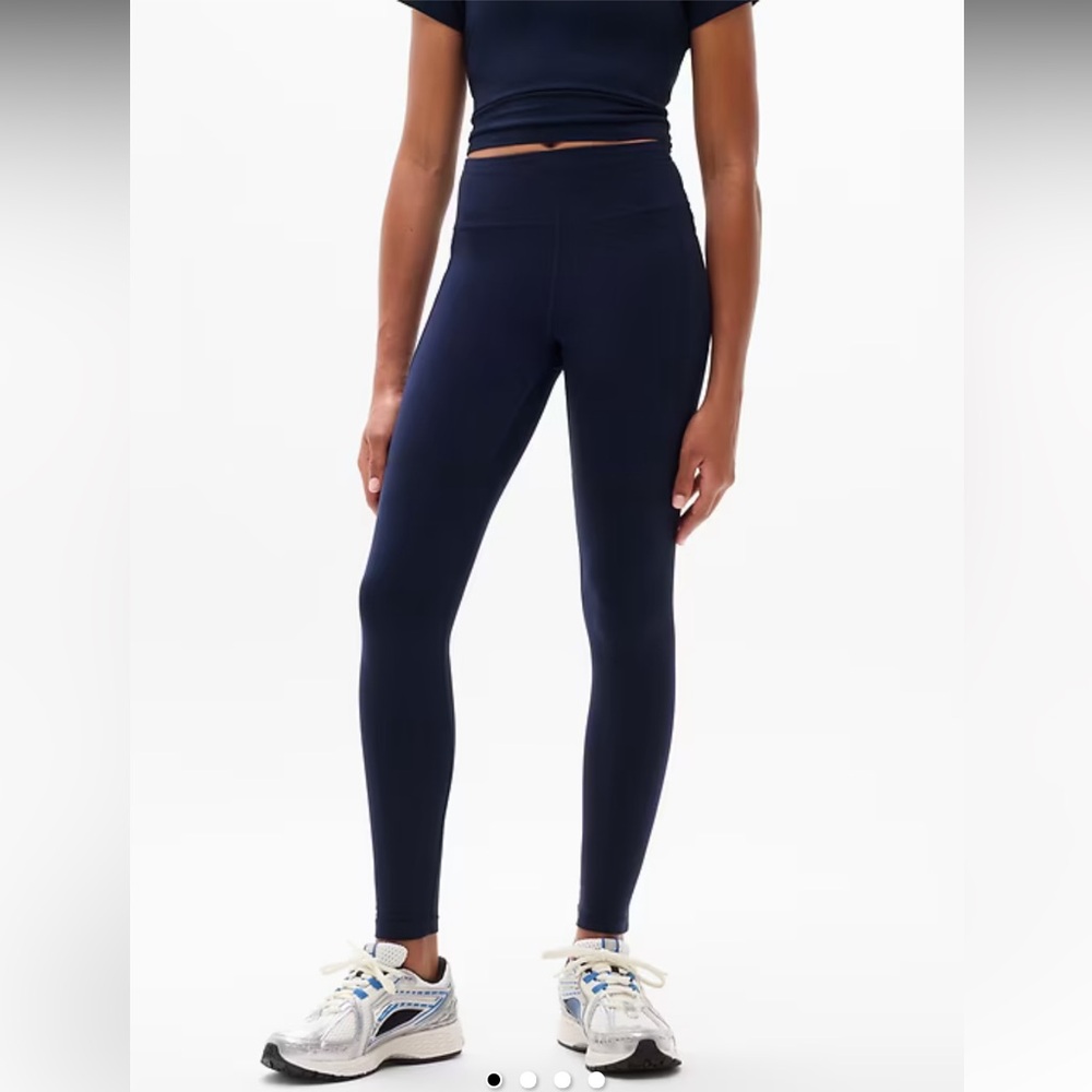Athleta Girl high Rise Stash Your Treasures Tight Navy Sz 14/XL